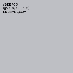 #BDBFC5 - French Gray Color Image